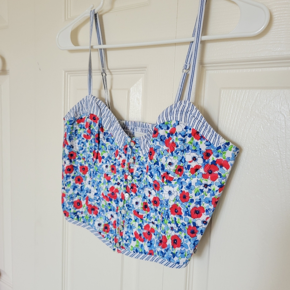 Abercrombie & Fitch floral  corset crop top - Picture 9 of 9